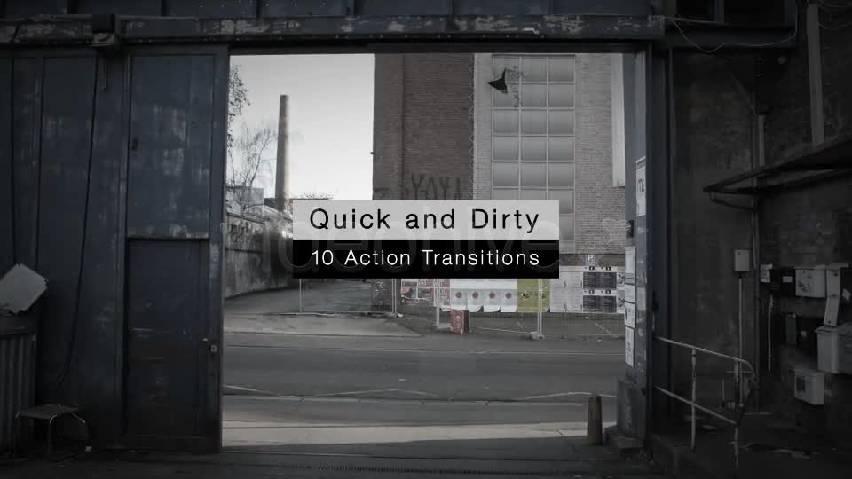 Quick and Dirty 10 Action Transitions - Download Videohive 6611199