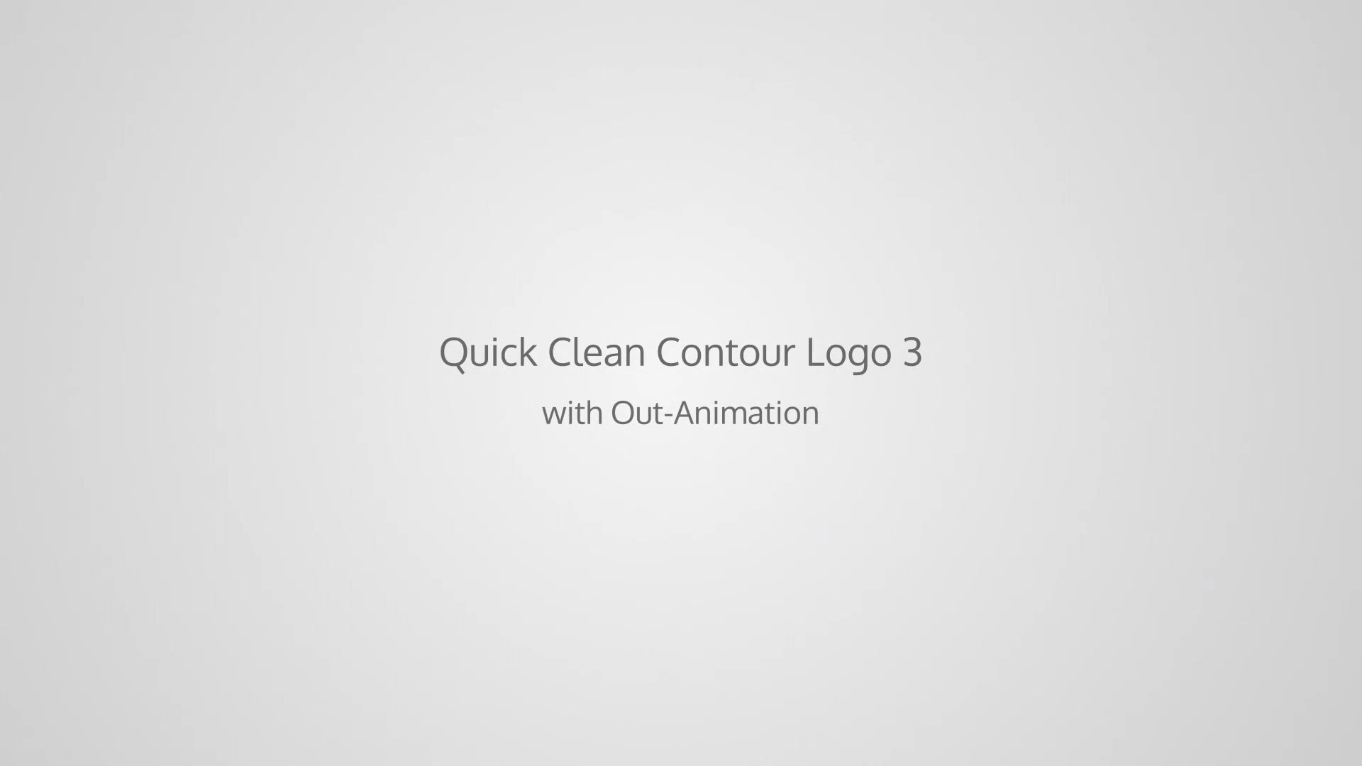 Quick Clean Contour Logo 3 - Download Videohive 20284999