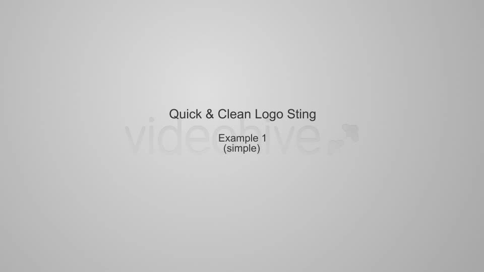 Quick & Clean Logo Sting - Download Videohive 4692344