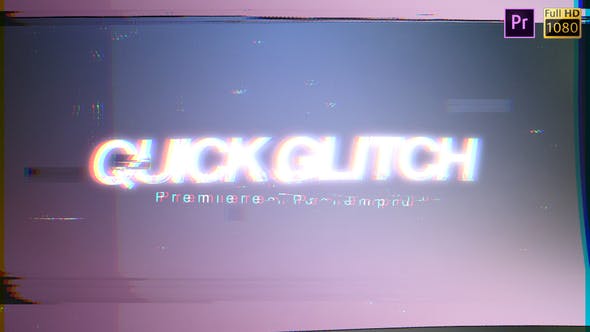 Quick Glitch Premiere Pro - Download 27986518 Videohive