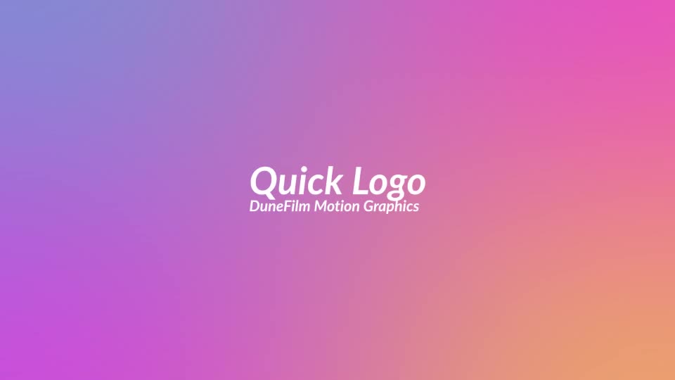 Quick Logo Animation Videohive 23191718 After Effects Image 1
