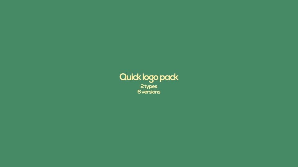 Quick Logo Pack Videohive 18775541 After Effects Image 1