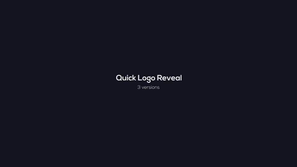 Quick Logo Reveal Videohive 18415800 After Effects Image 1