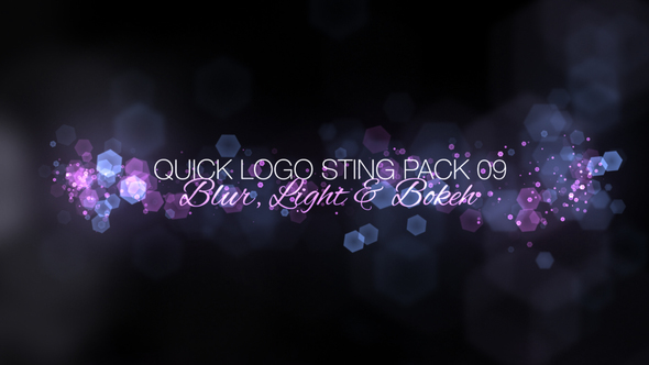 Quick Logo Sting Pack 09: Blur, Light & Bokeh - Download Videohive 12751694
