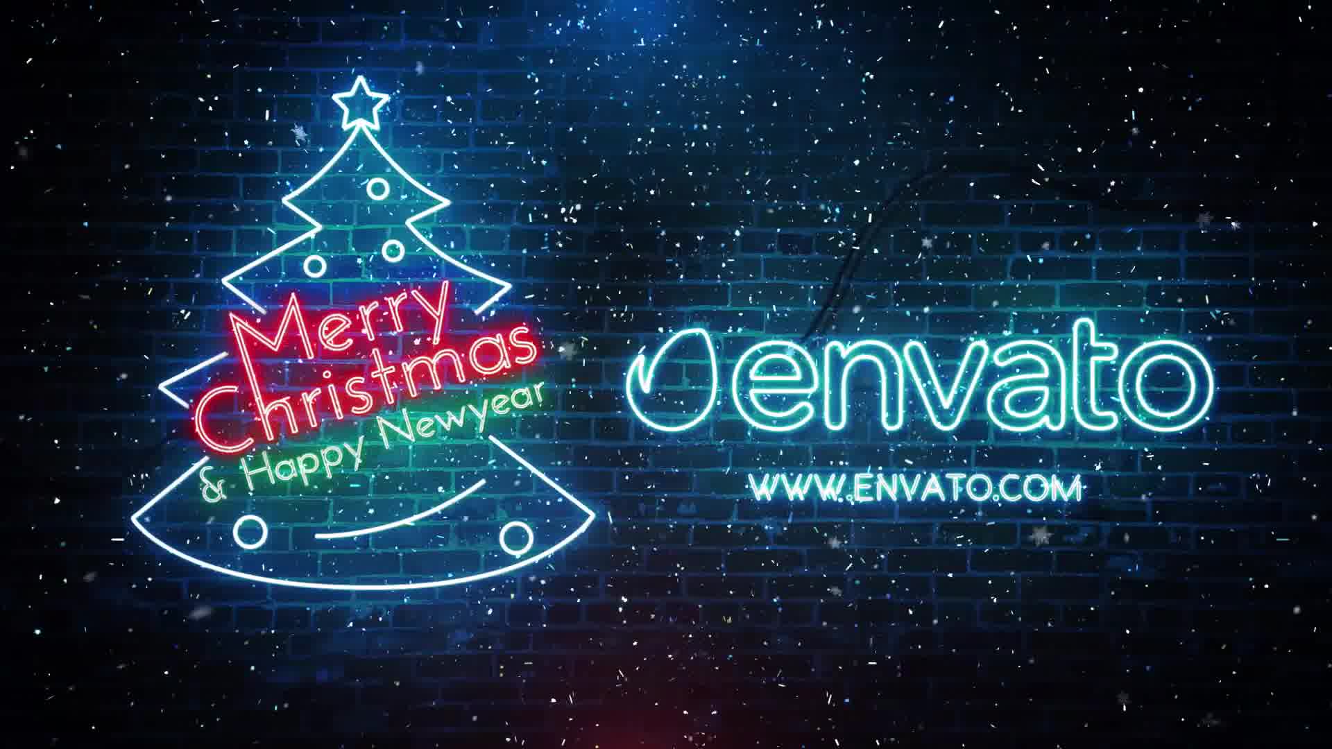 Quick Neon Christmas New Year Wish Videohive 22985728 After Effects Image 11