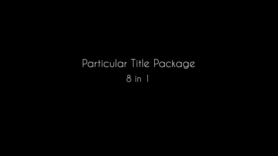 Quick Particular Titles Package - Download Videohive 4383768