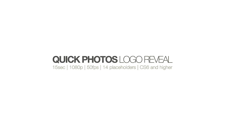 Quick Photos Logo Reveal Videohive 15844041 After Effects Image 13