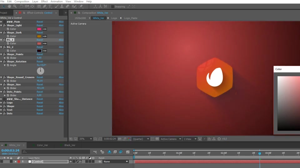 Quick Shape Logo Videohive 19547679 After Effects Image 8