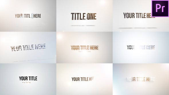 Quick Title Sting Pack: Clean & Bright - Videohive Download 23229433