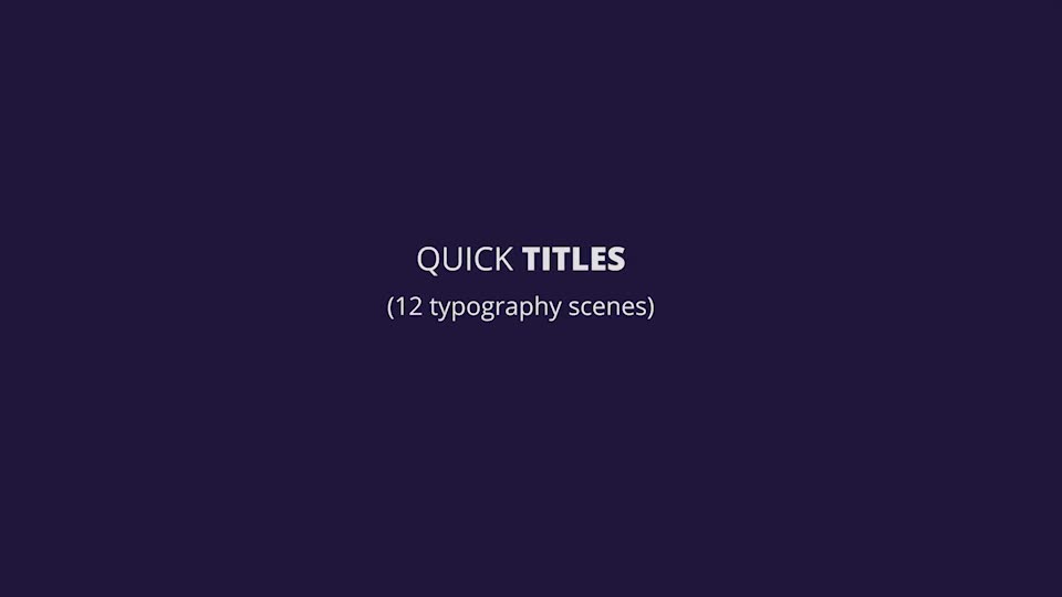 Quick Titles - Download Videohive 8592373