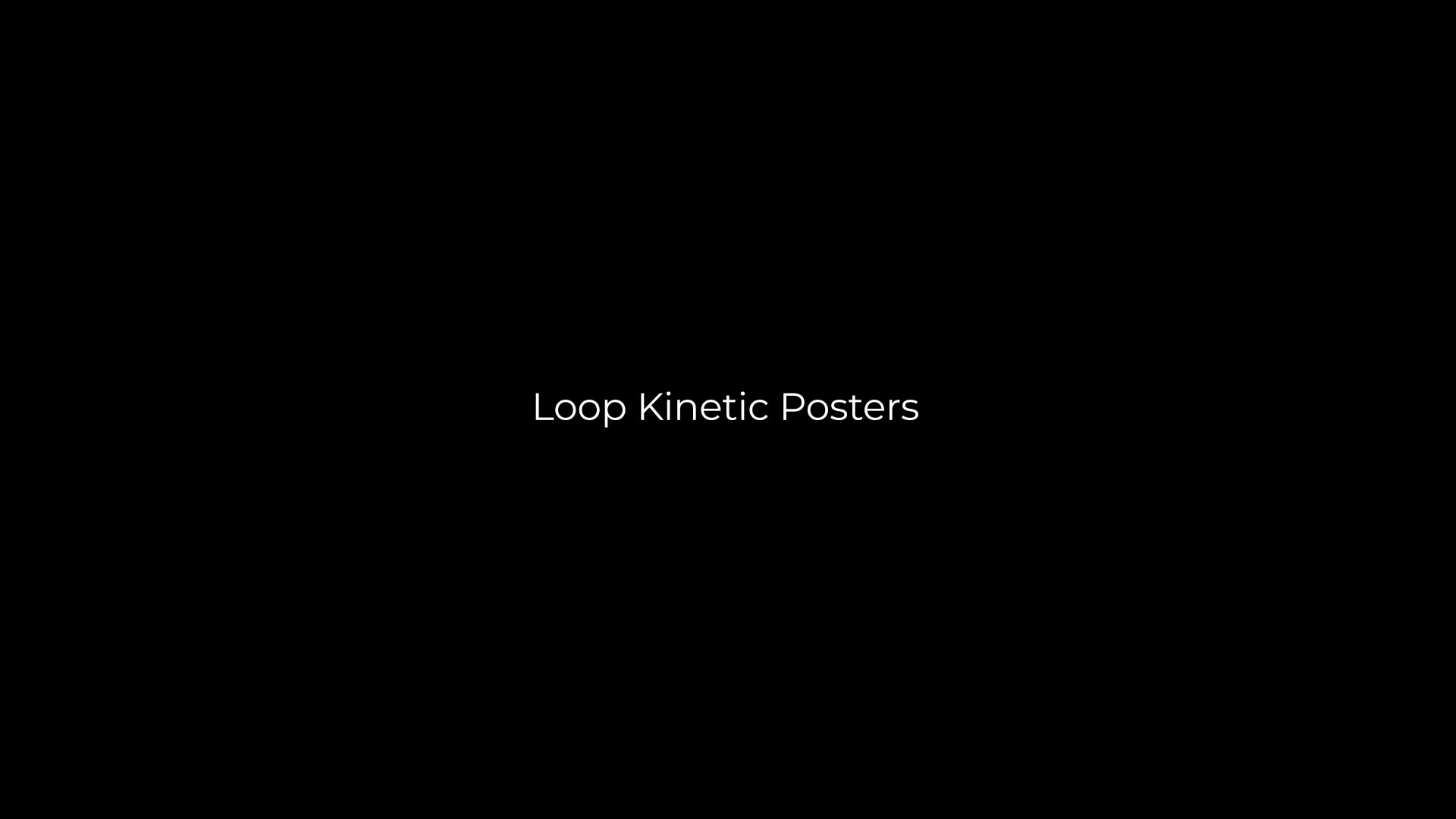 Quike Loop Kinetic Posters Videohive 31658378 After Effects Image 11