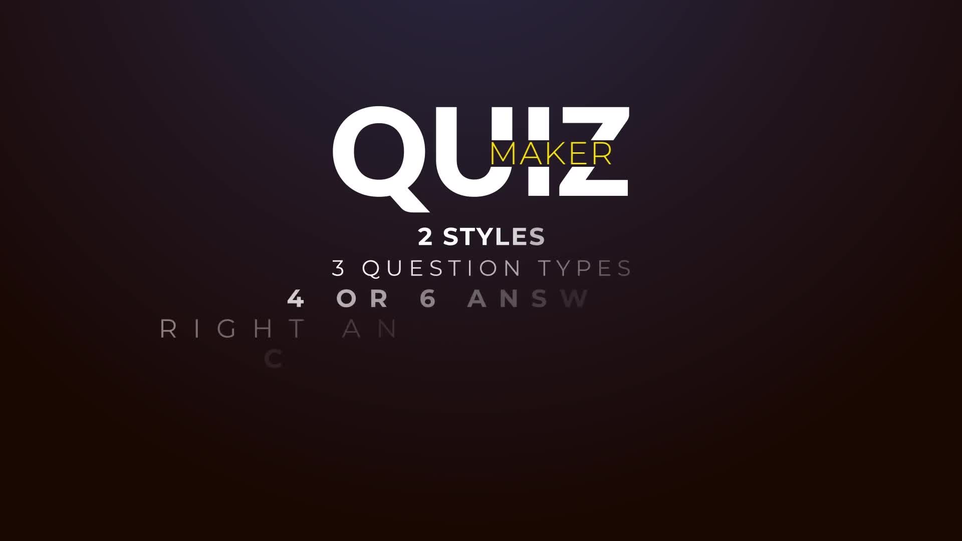 Quiz Maker Videohive 23816100 After Effects Image 1