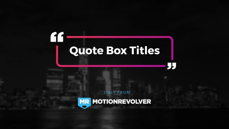 Quote Box Titles - Download Videohive 19857551