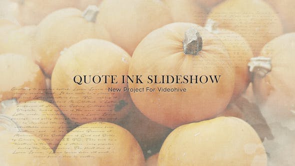 Quote Ink Slideshow - Videohive 24803085 Download