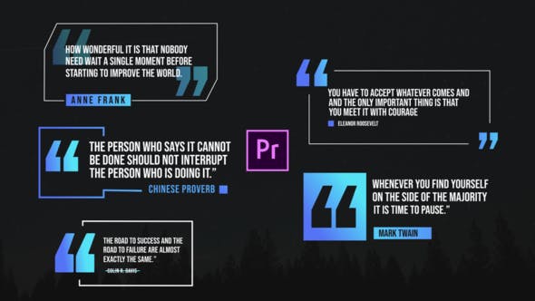 Quote Titles Pack Premiere Pro - Download Videohive 26376692