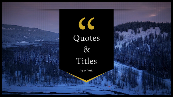 Quotes and Titles - Download Videohive 15990846