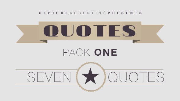 Quotes Pack 1 - Download Videohive 4428156