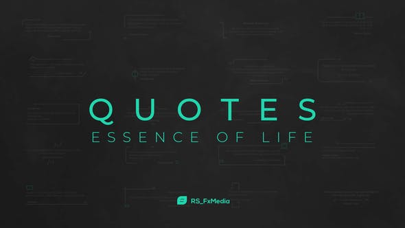 Quotes Titles | Essence of Life - 32000634 Videohive Download