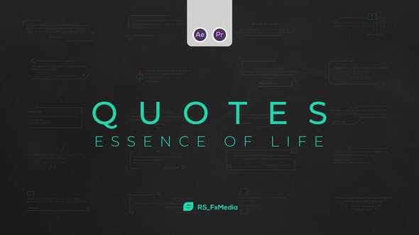 Quotes Titles | Essence of Life | MOGRT - 32083705 Download Videohive