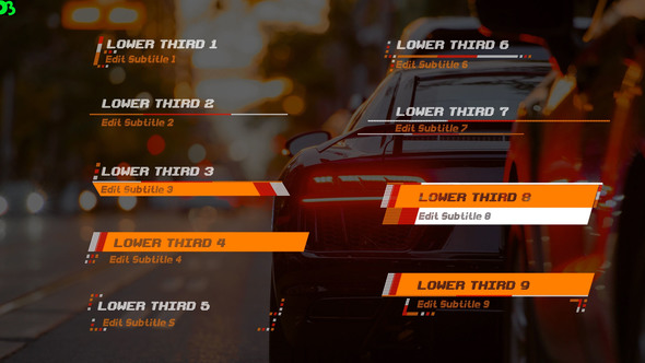 Racer Lower Thirds - Download Videohive 20540605