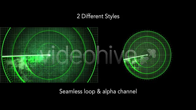 Radar Detection Screen Display 2 Looping Styles Videohive 4588430 Motion Graphics Image 2