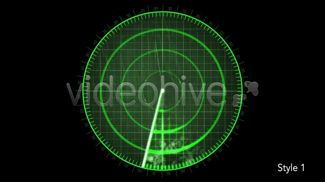 Radar Detection Screen Display 2 Looping Styles Videohive 4588430 Motion Graphics Image 4