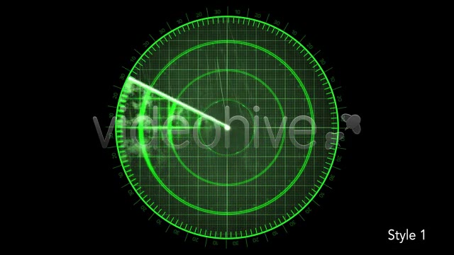 Radar Detection Screen Display 2 Looping Styles Videohive 4588430 Motion Graphics Image 5