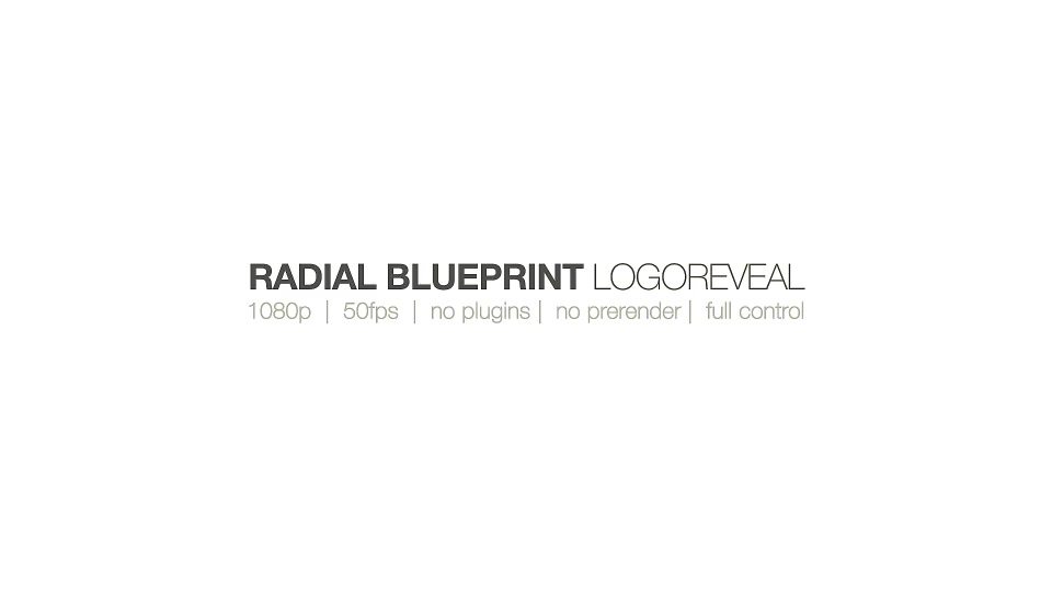 Radial BluePrint LogoReveal - Download Videohive 15651022