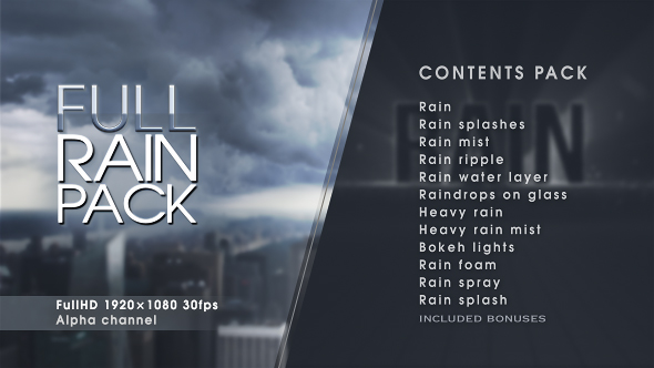 Rain - Download Videohive 19558912