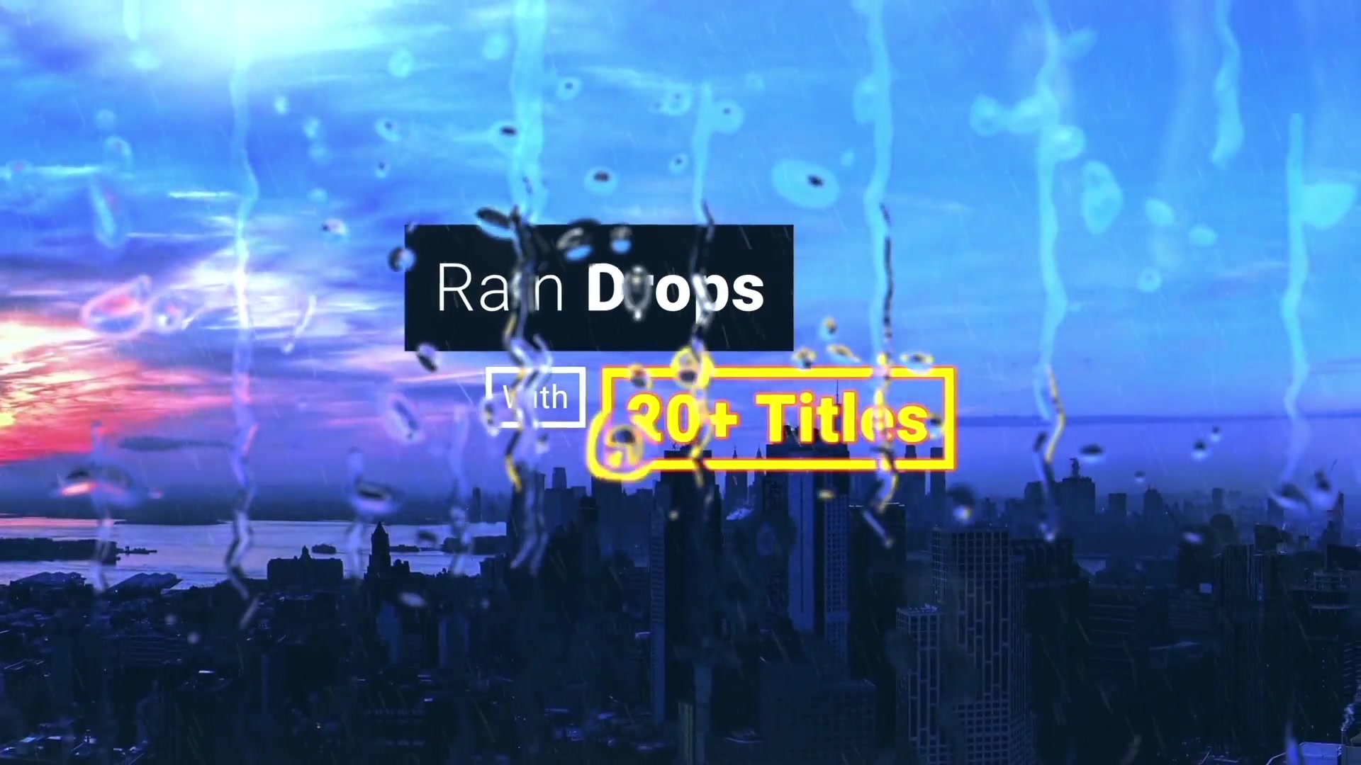 Rain Drops With Titles Videohive 21483154 After Effects Image 2