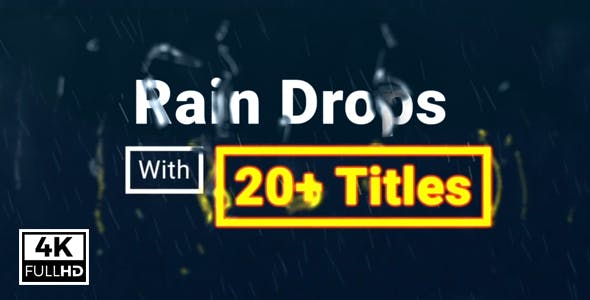 Rain Drops With Titles - Download Videohive 21483154