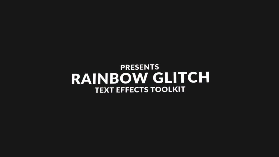 Rainbow Glitch Text Maker Videohive 19610050 After Effects Image 2