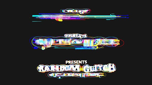 Rainbow Glitch Text Maker - 19610050 Videohive Download
