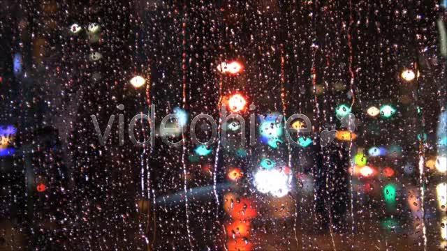 Rainy Night Window HD Loop  Videohive 71327 Stock Footage Image 1