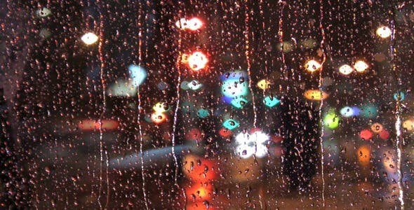 Rainy Night Window HD Loop  - Download 71327 Videohive