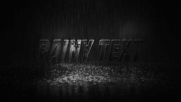 Rainy Titles Mogrt - Videohive Download 23019945