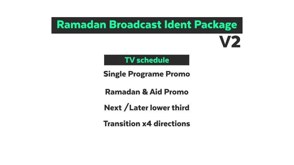 Ramadan Broadcast Ident Package V2 Videohive 21616361 After Effects Image 1