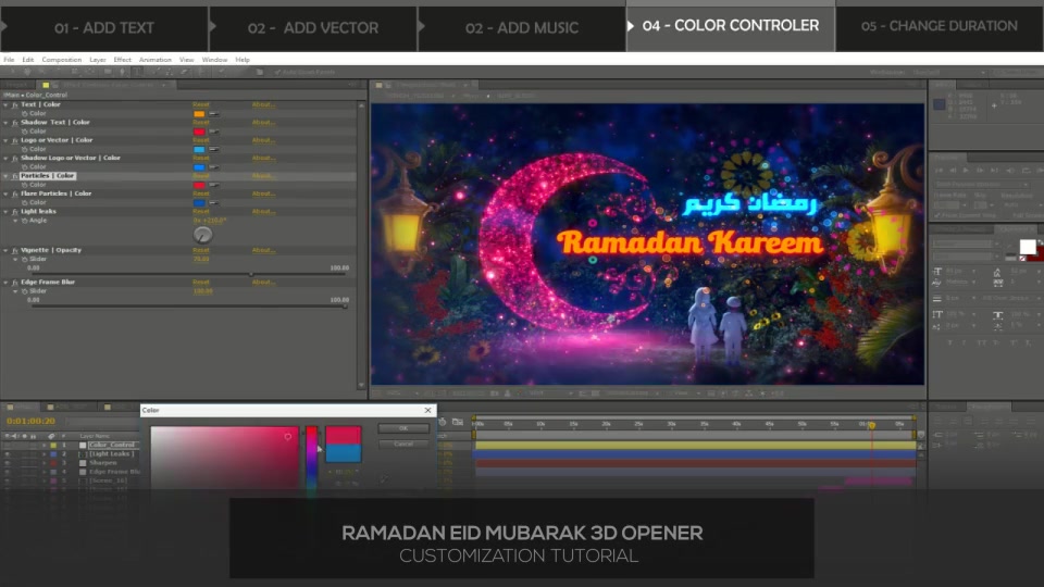 Ramadan Eid Mubarak 3D Opener Videohive 26733465 After Effects Image 11
