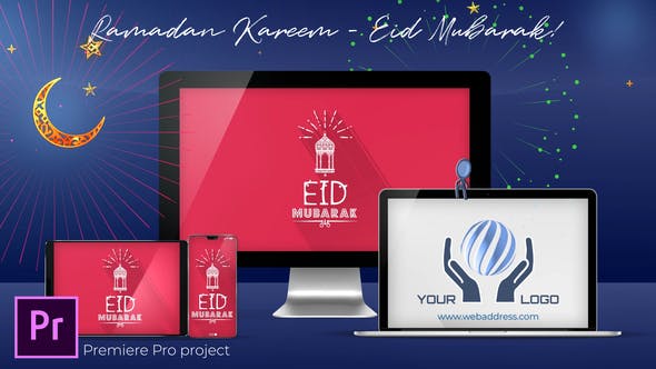 Ramadan Kareem Eid Mubarak Greeting - 26605344 Download Videohive