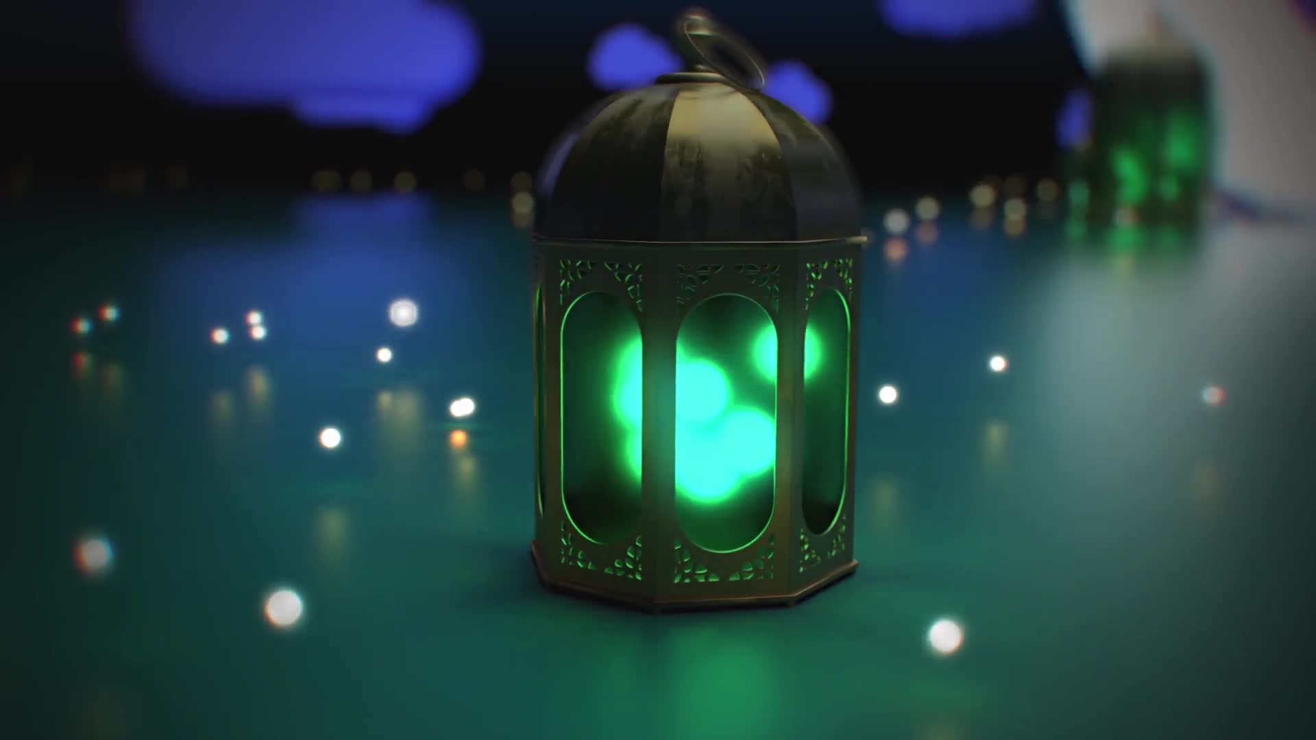 Ramadan Kareem Opening/ Lamp Lights/ Arab Logo Reveal/ Muslims Intro/ Cloud and Stars/ Night Light Videohive 19995385 After Effects Image 1