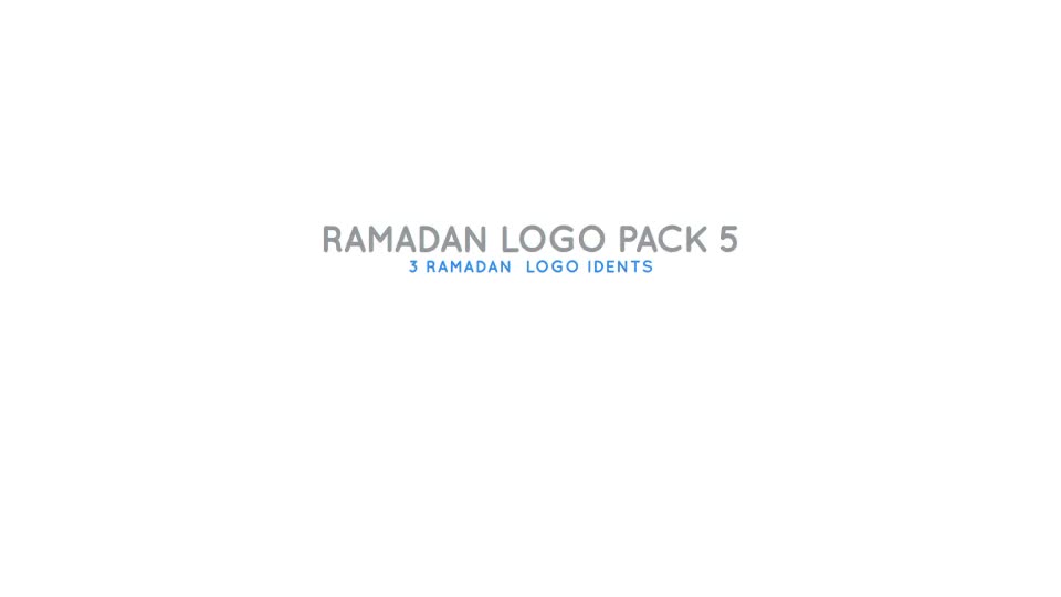 Ramadan Logo Pack 5 - Download Videohive 21981970