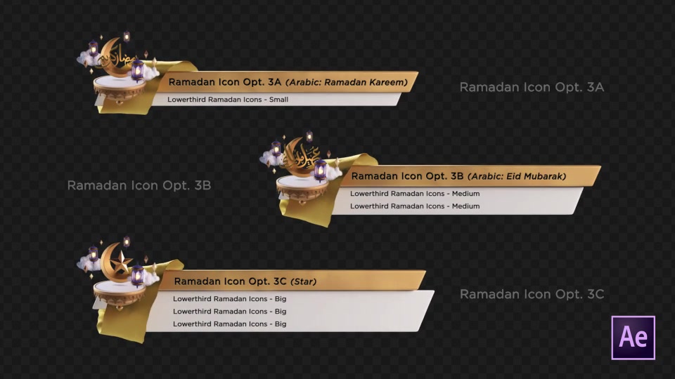 Ramadan Lower Third Gold Videohive 26675781 After Effects Image 10
