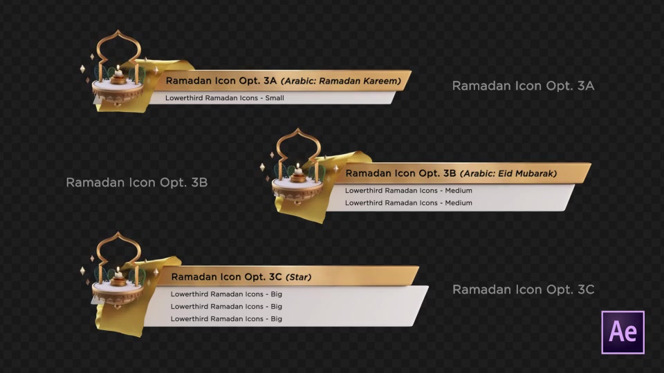 Ramadan Lower Third Gold Videohive 26675781 After Effects Image 11