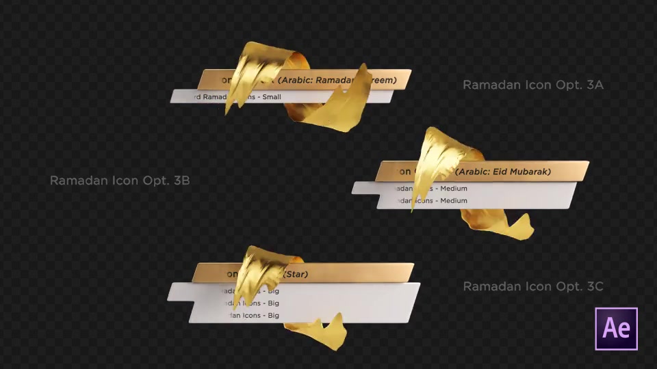 Ramadan Lower Third Gold Videohive 26675781 After Effects Image 12
