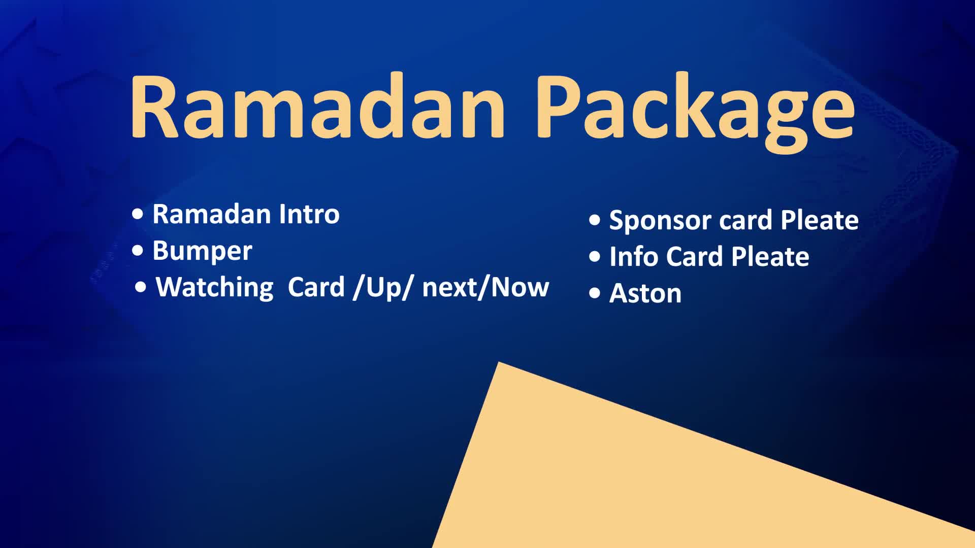 Ramadan Package Videohive 36892606 After Effects Image 1