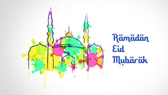 Ramadan Watercolor - Videohive Download 31379119