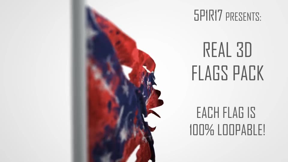 Real 3D Flags pack - Download Videohive 5676871