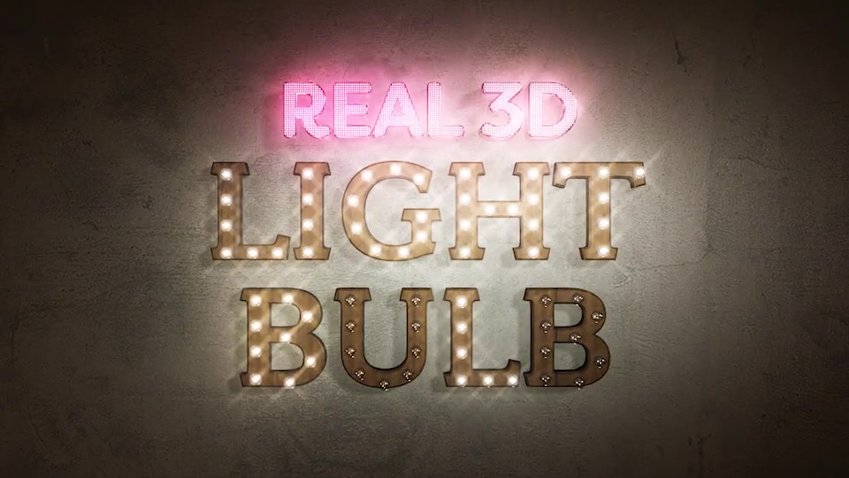 Real 3D Light Bulb Kit Videohive 24849744 After Effects Image 11