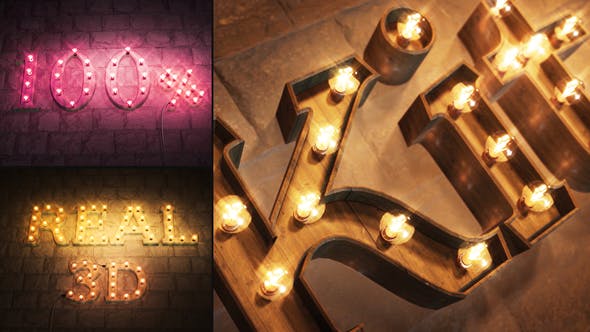 Real 3D Light Bulb Kit - Videohive 24849744 Download