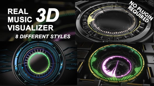 Real 3D Music Visualizer - Videohive Download 14525186